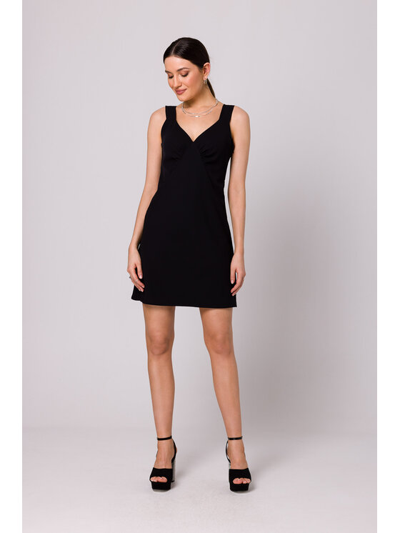 Makover Makover Vestito da giorno K159 Nero Regular Fit