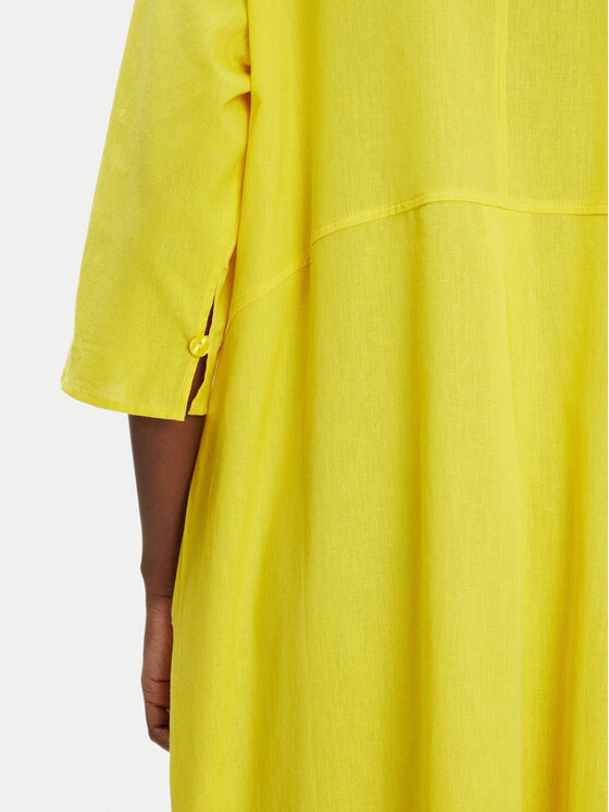 Iconique Iconique Vestito estivo IC25-093 Giallo Regular Fit