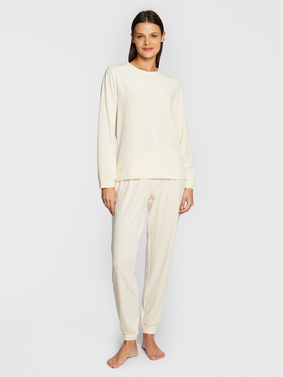Selmark Selmark Pijama Basica P3773 Bej Regular Fit