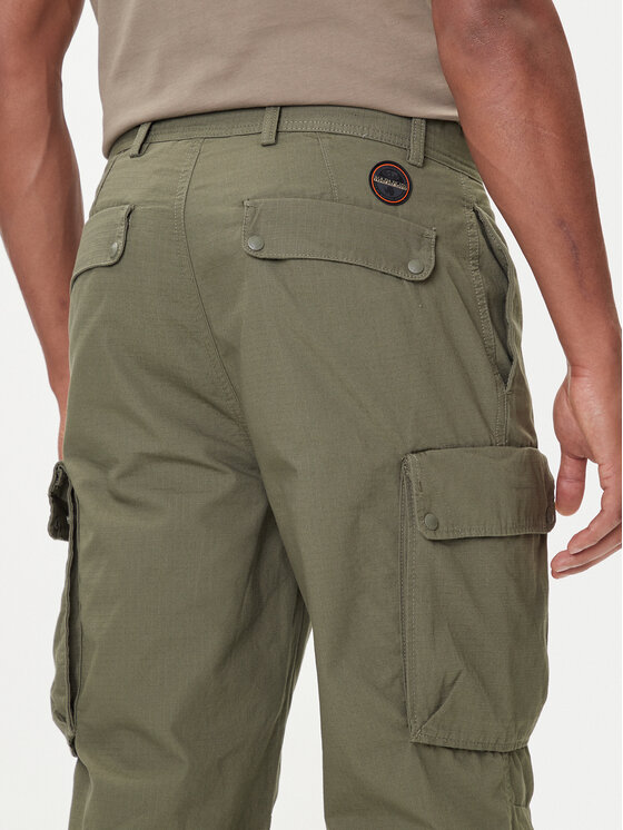 Napapijri Napapijri Spodnie materiałowe M-Tures NP0A88SW Zielony Regular Fit