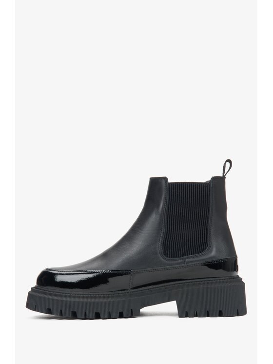 Estro Estro Μποτάκια με λάστιχο ER00116054 Μαύρο