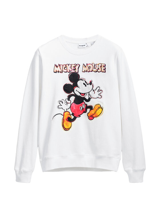 Desigual Desigual Džemperis Avery Mickey 25SWSK45 Écru Regular Fit