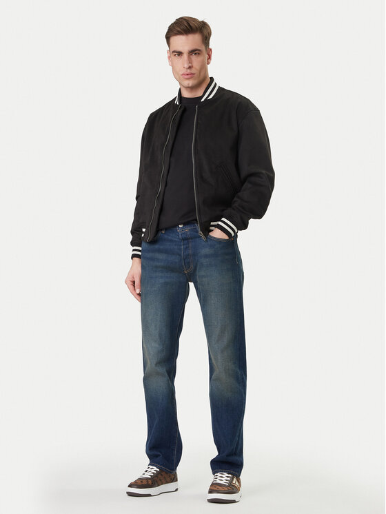 Guess Jeans Guess Jeans Geacă bomber M6RL0J WJ842 Negru Regular Fit