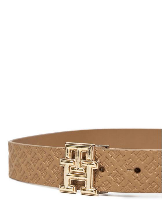 Tommy Hilfiger Tommy Hilfiger Дамски колан Th Monogram 3.0 Mono AW0AW17354 Кафяв