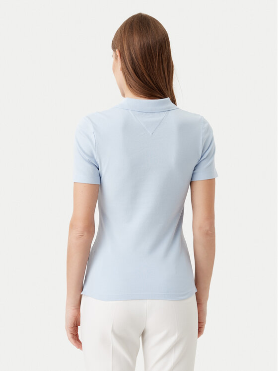 Tommy Hilfiger Tommy Hilfiger Polokošeľa 1985 WW0WW43225 Modrá Slim Fit