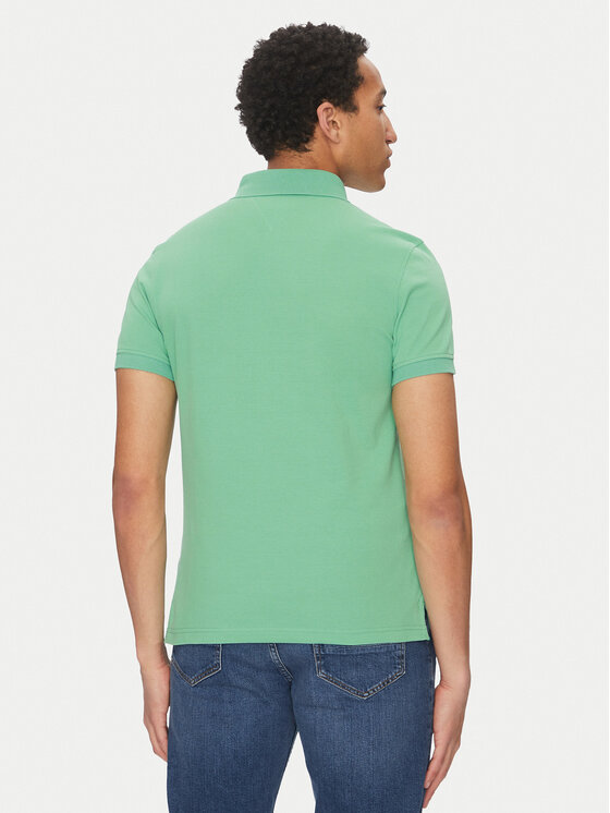Tommy Hilfiger Tommy Hilfiger Polo 1985 MW0MW17771 Zielony Slim Fit