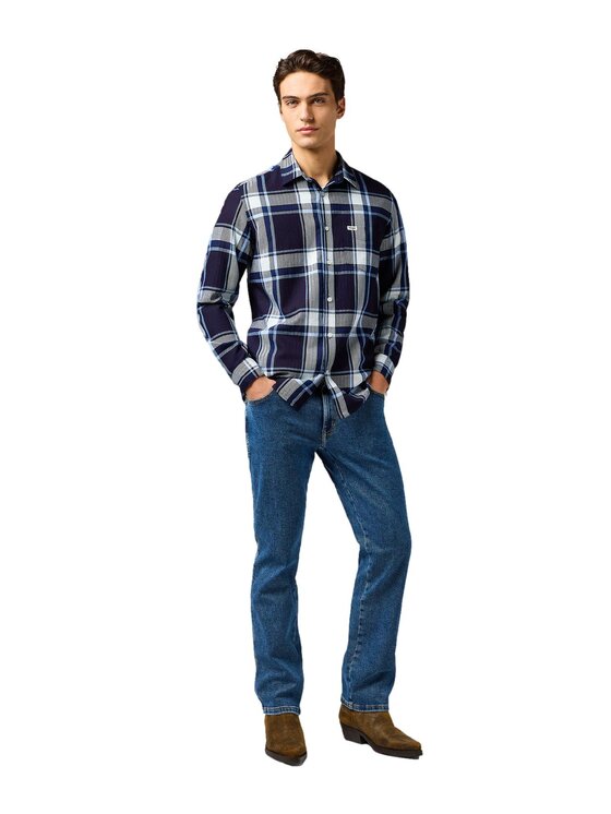 Wrangler Wrangler Camicia 112362898 Blu scuro Regular Fit