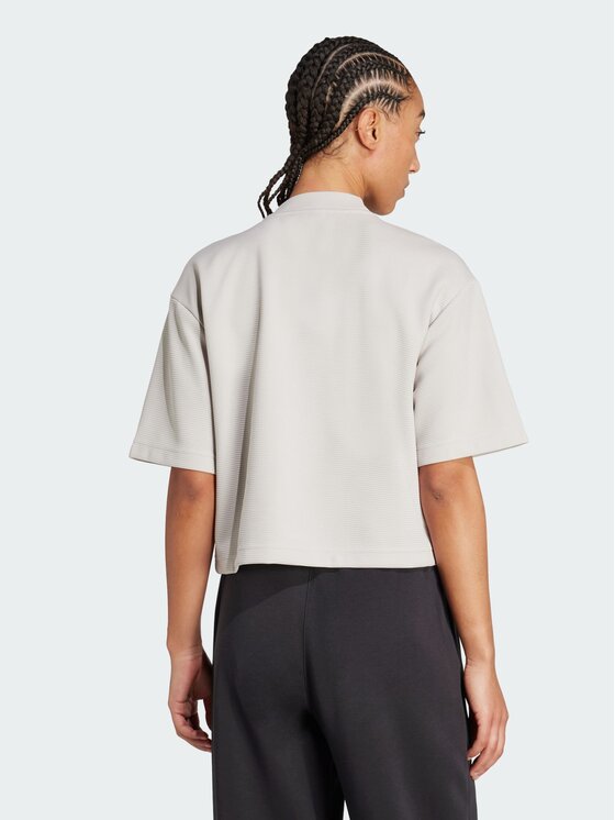 adidas adidas Koszulka techniczna 156183 Beżowy Loose Fit