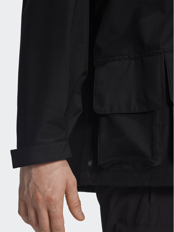 adidas adidas Kurtka przejściowa Adventure HK4996 Czarny Loose Fit