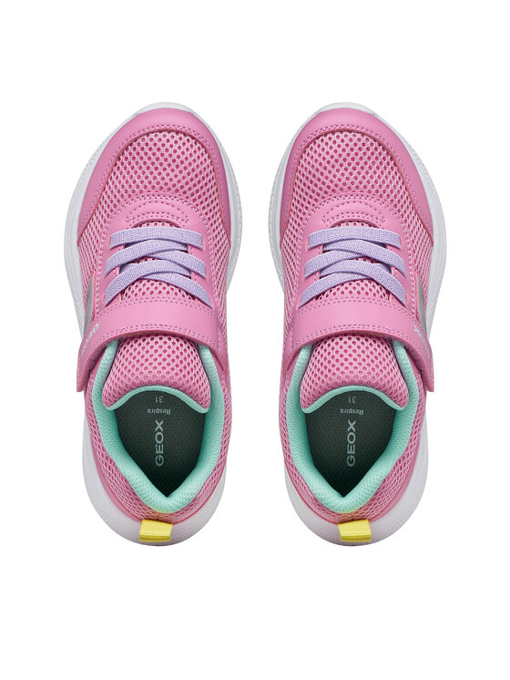 Geox Geox Сникърси J Sprintye Girl J36FWB 01454 CE83B S Розов