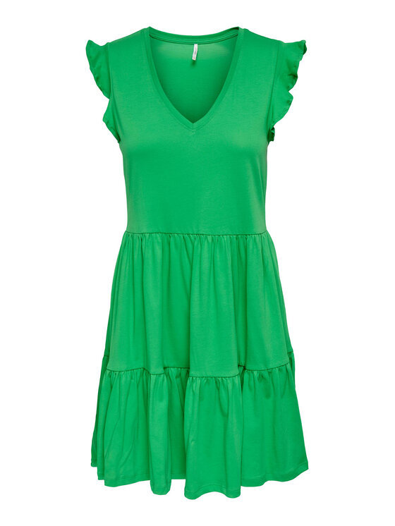 ONLY ONLY Sukienka letnia May 15226992 Zielony Regular Fit