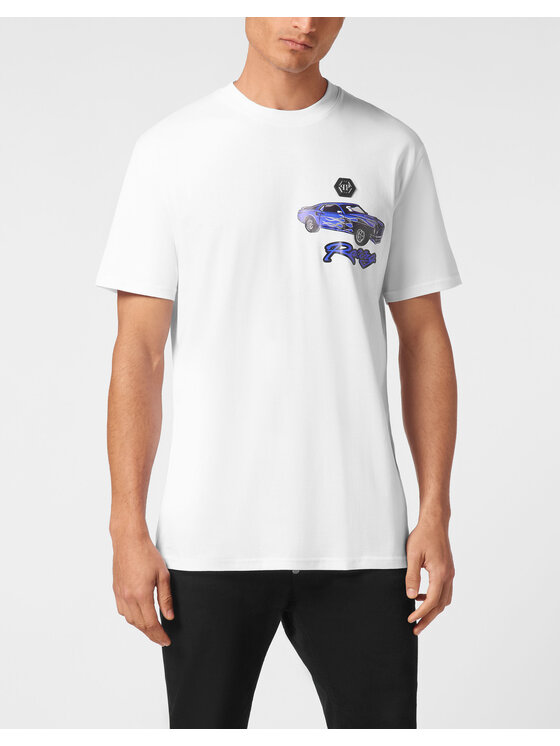 PHILIPP PLEIN PHILIPP PLEIN T-Shirt 21095 Biały Regular Fit