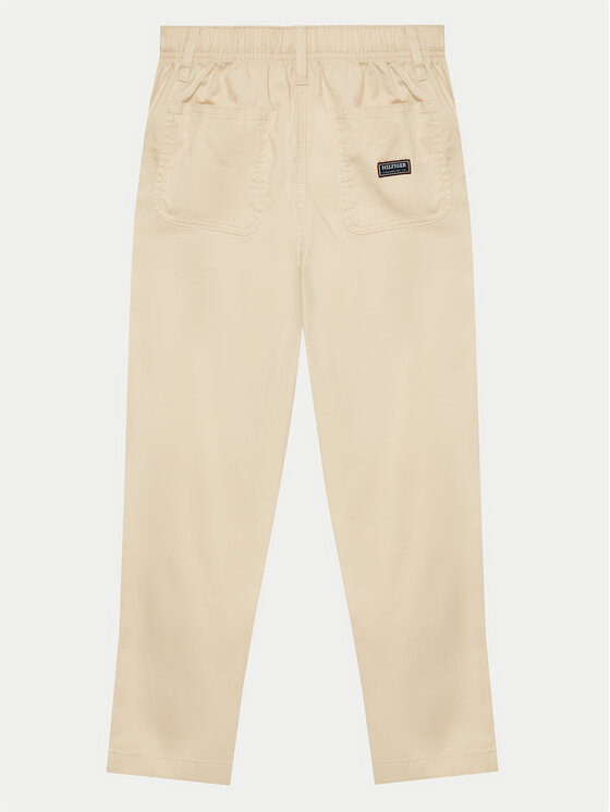 Tommy Hilfiger Tommy Hilfiger Auduma bikses Monotype KB0KB09146 Bēšs Regular Fit