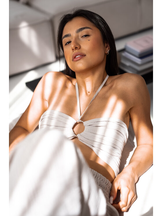 MAI MAI Top ROSA Beżowy Feminine Fit