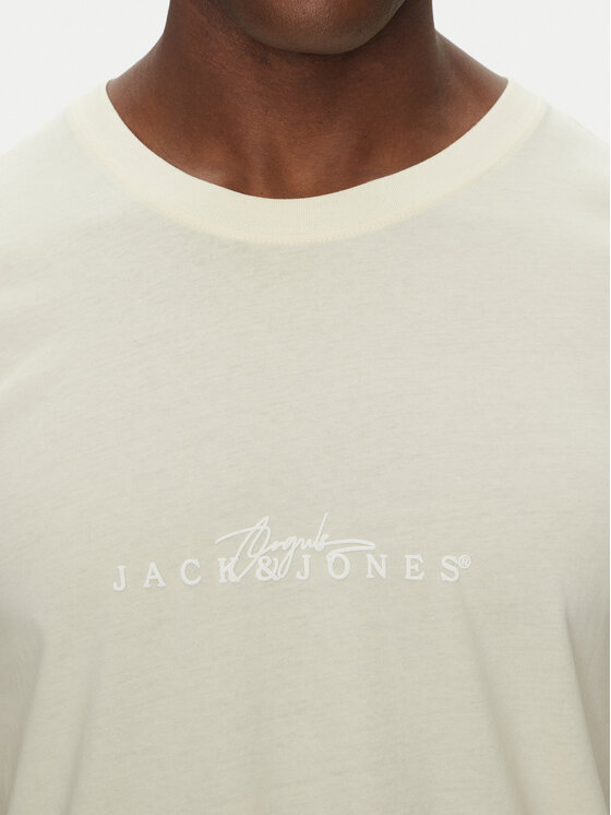 Jack & Jones Jack & Jones T-Shirt Varenna 12273163 Κρεμ Regular Fit