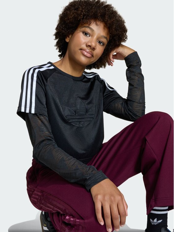 adidas adidas Longsleeve 162044 Czarny Regular Fit