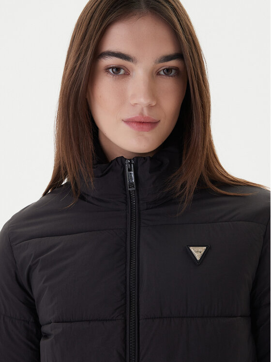 Guess Guess Пуховик New Claudia V4YL03 WFUD0 Чорний Regular Fit