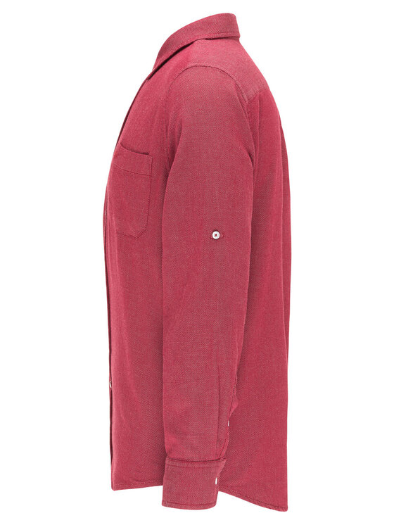 Mustang Mustang Camicia CLEMENS SOFT STRCT Rosso Regular Fit