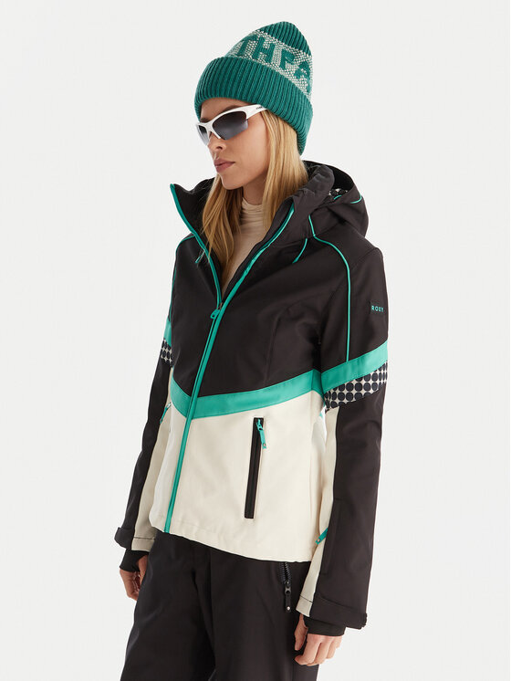 Roxy Roxy Geacă de schi Peak Chic Softshell Jk ERJTJ03512 Negru Slim Fit