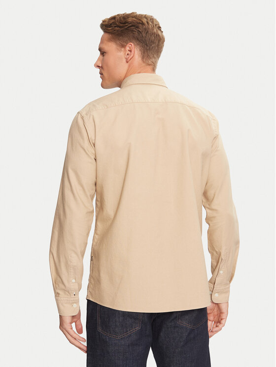 BOSS Boss Särk H-Roan 50521996 Beež Slim Fit