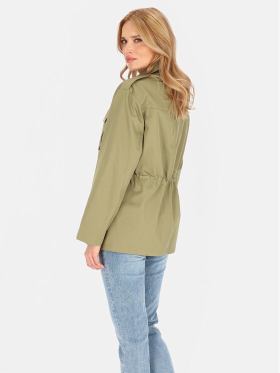 Perso Perso Kurtka damska BLE252679F Khaki Regular Fit