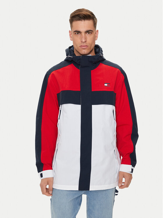 Tommy Jeans Parka Archive DM0DM19477 Červená Relaxed Fit
