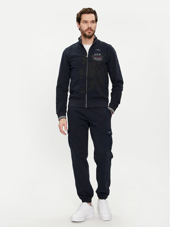 Aeronautica Militare Aeronautica Militare Pulóver 241FE1862F511 Sötétkék Regular Fit