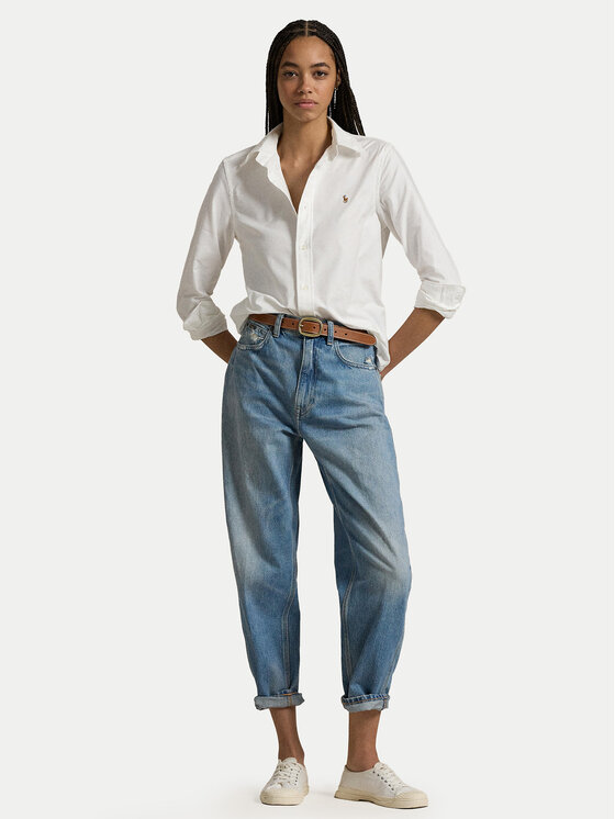 Polo Ralph Lauren Polo Ralph Lauren Srajca 211941520002 Bela Slim Fit