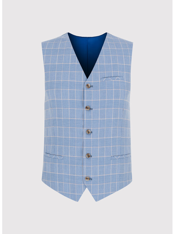 Pako Lorente Pako Lorente Kamizelka P24SF-8X-001 Niebieski Slim Fit