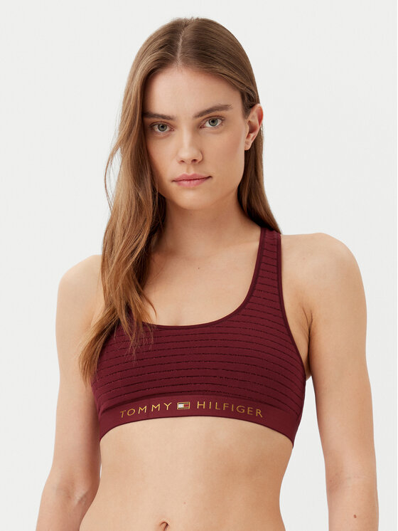 Tommy Hilfiger Tommy Hilfiger Τοπ UW0UW05587 Μπορντό Slim Fit