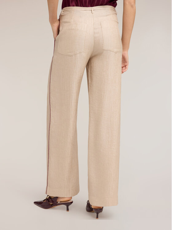 Motivi Motivi Pantaloni di tessuto P03ZQ004789N002 Crema Over Fit