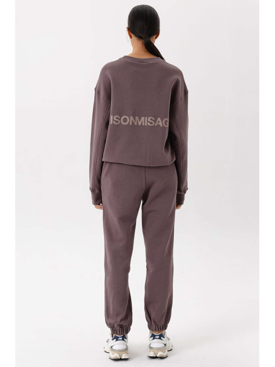 Misaga Misaga Bluza NORMAL SWEATSHIRT Brązowy Relaxed Fit