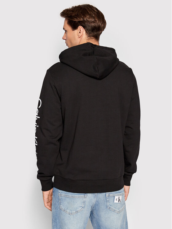 Felpa Placement Logo K10K109696 Nero Regular Fit