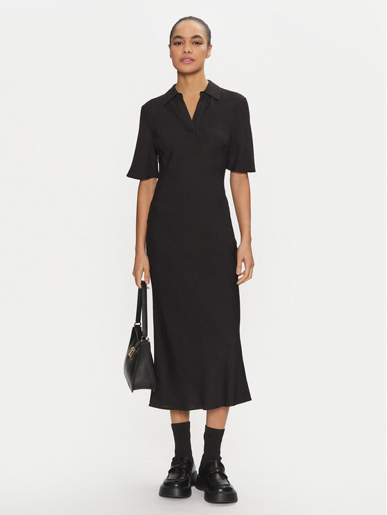 Calvin Klein Calvin Klein Každodenné šaty K20K207867 Čierna Regular Fit
