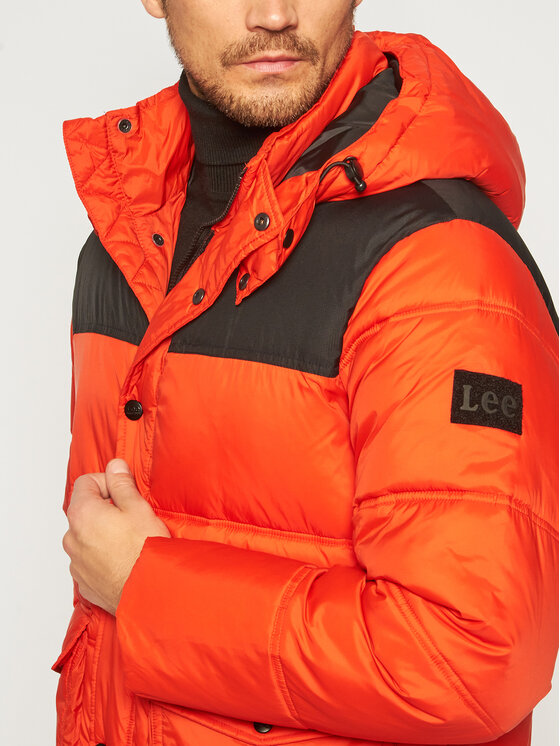Lee Lee Kurtka zimowa Puffer L86NSZOL 112122746 Pomarańczowy Regular Fit