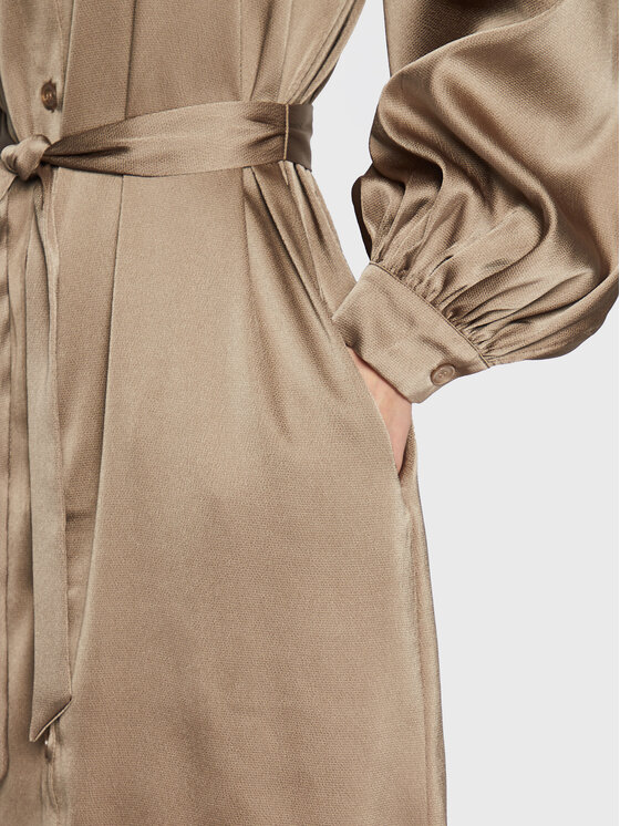 Samsøe Samsøe Samsøe Samsøe Haljina košulja Nika F21400139 Zelena Regular Fit