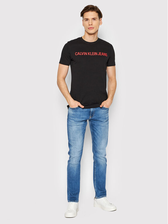Calvin Klein Jeans Calvin Klein Jeans T-Shirt J30J307856 Czarny Regular Fit
