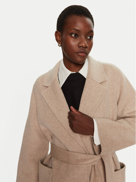 IVY OAK IVY OAK Cappotto di lana Celia IO111046 Beige Loose Fit