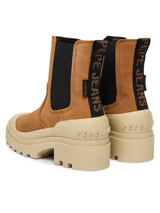 Pepe Jeans Pepe Jeans Sztyblety Hale Chelsea W PLS500005 Brązowy
