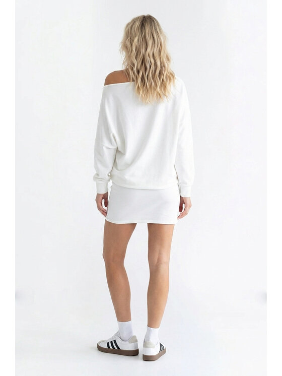 FIGL FIGL Každodenní šaty M1345 Krémová Loose Fit
