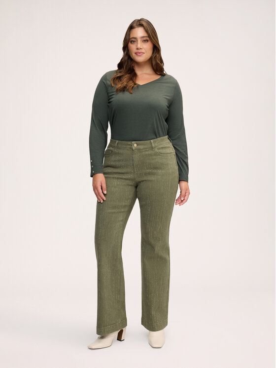 Fiorella Rubino Fiorella Rubino T-Shirt G0CSL009263N035 Zielony Regular Fit