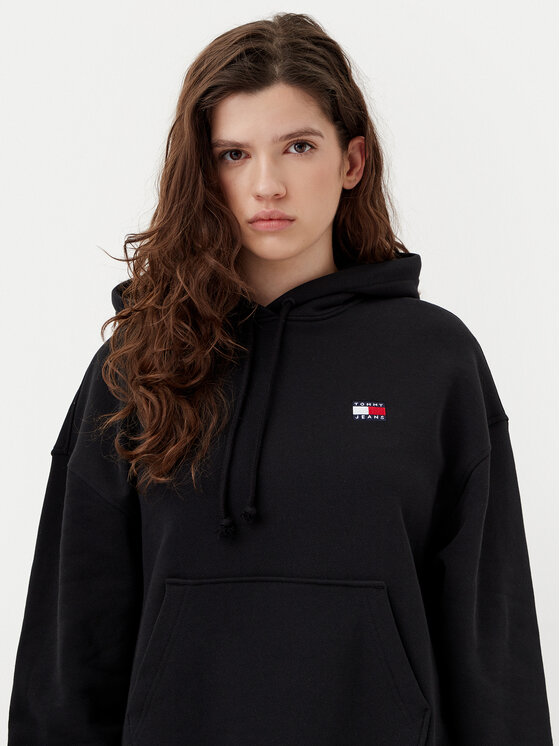 Tommy Jeans Tommy Jeans Jopa Badge DW0DW19414 Črna Boxy Fit