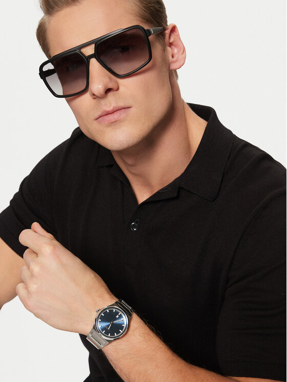 BOSS BOSS Zegarek Candor 1514076 Srebrny