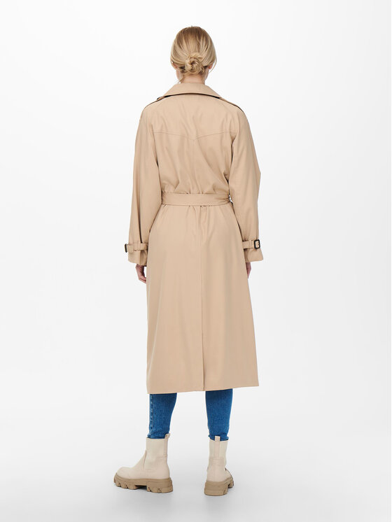 ONLY ONLY Trenčkot Chloe 15242306 Bež Regular Fit