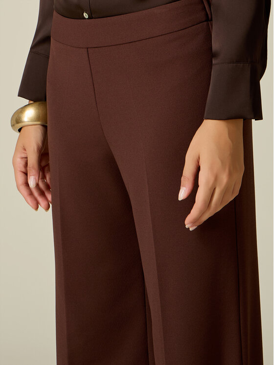 Oltre Oltre Spodnie materiałowe P274J202614N022 Brązowy Baggy Fit