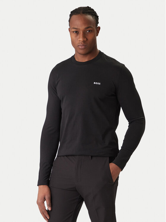 Boss Longsleeve 50506365 Negru Regular Fit