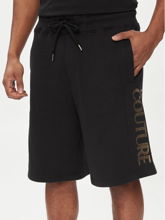 Versace Jeans Couture Versace Jeans Couture Športové kraťasy 76GADT00 Čierna Regular Fit