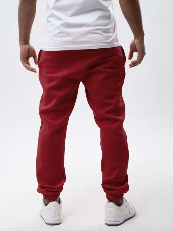 Jigga Wear Jigga Wear Spodnie dresowe Spodnie Dresowe Męskie Bordowe Jigga Wear Black Crown L Bordowy Regular Fit