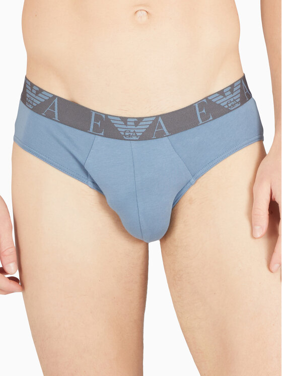 Emporio Armani Underwear Emporio Armani Underwear Súprava 3 kusov slipov 1117344F715 Modrá