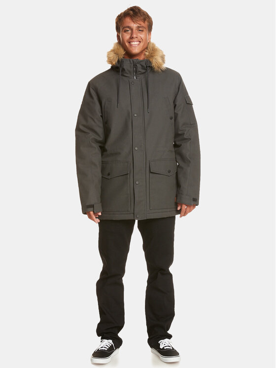 Quiksilver Quiksilver Geacă de iarnă Long Trip Jckt EQYJK03988 Gri Regular Fit